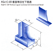 XQJ-C-2D垂直等径左下弯通生产租赁厂家